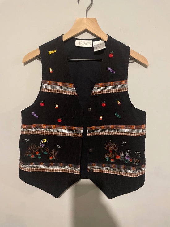 Casual Corner Jackets & Blazers - Casual corner, annex women’s size medium black Halloween vest